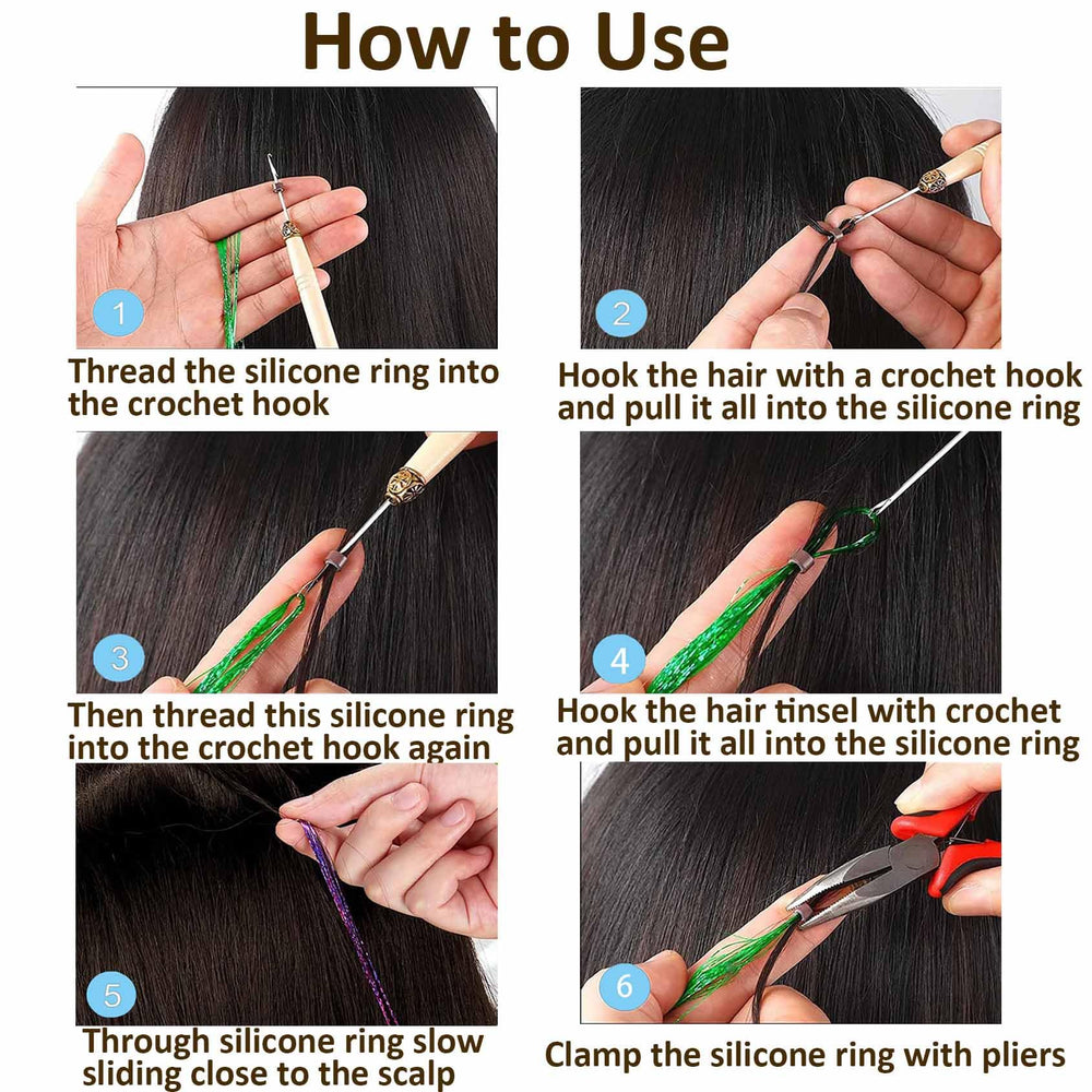 VCAY metal hair clips for steady placement