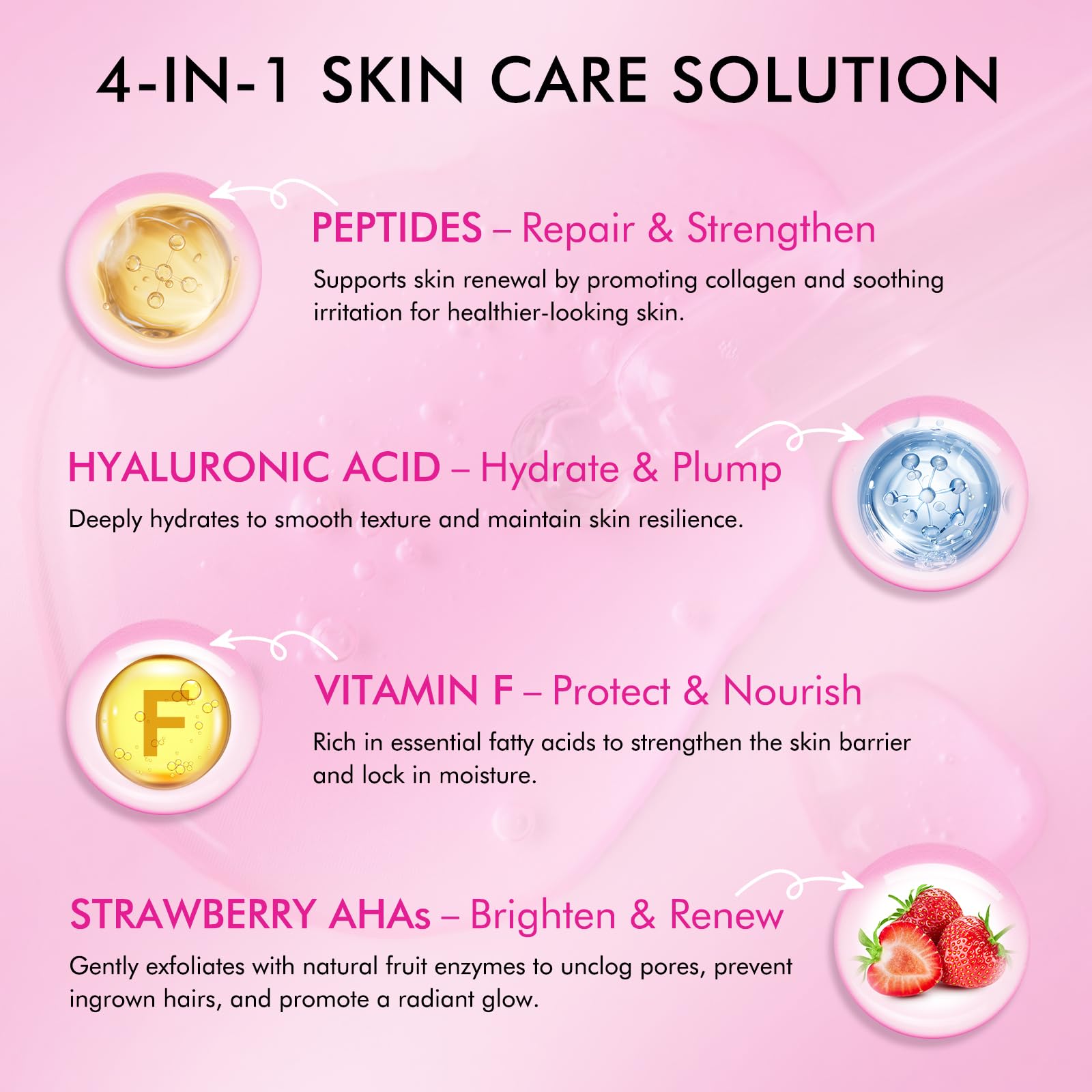 Exfoliación de fresa AHA en Vceeoy para piel más suave.