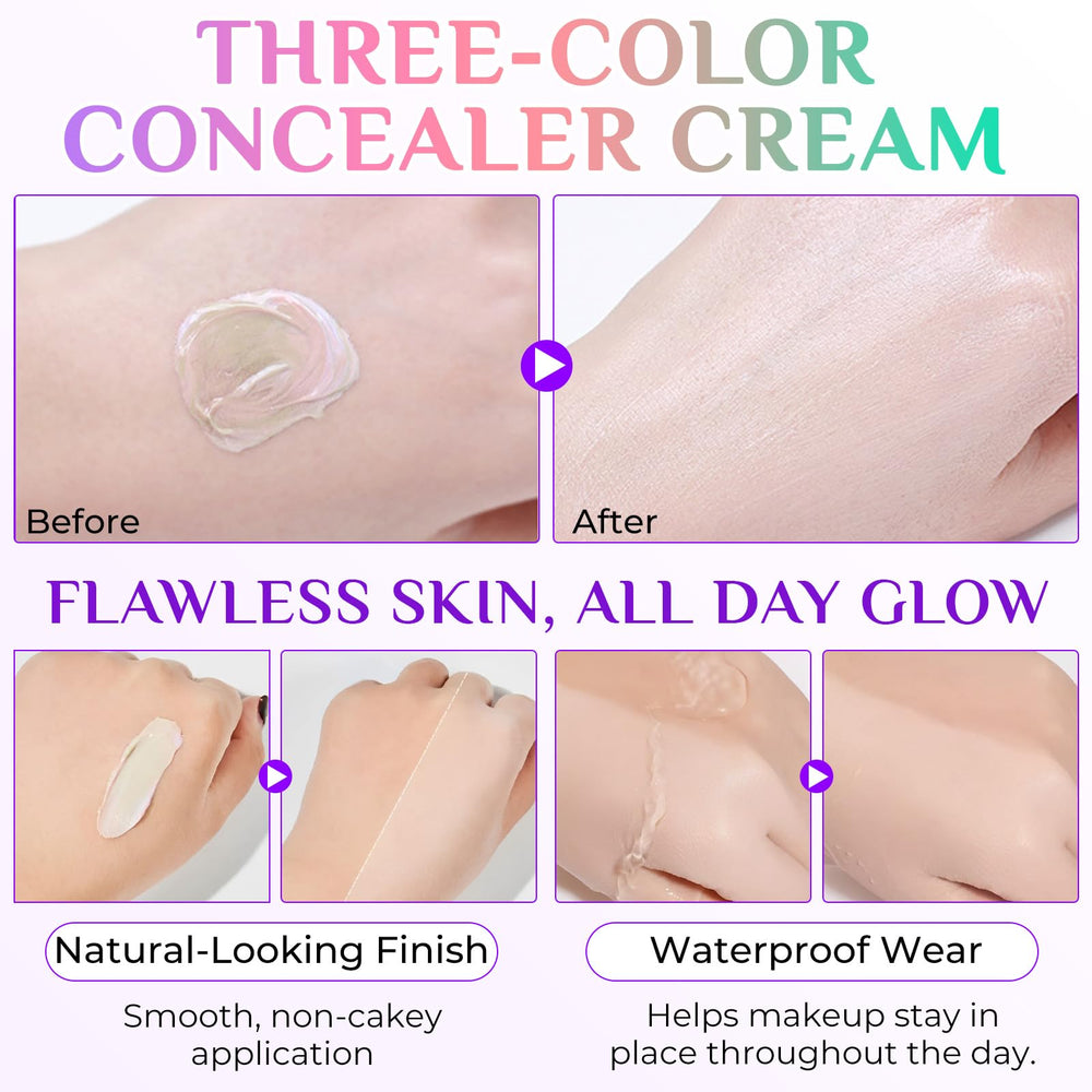 Vceeoy primer facial perlas iluminadoras para brillo sutil.