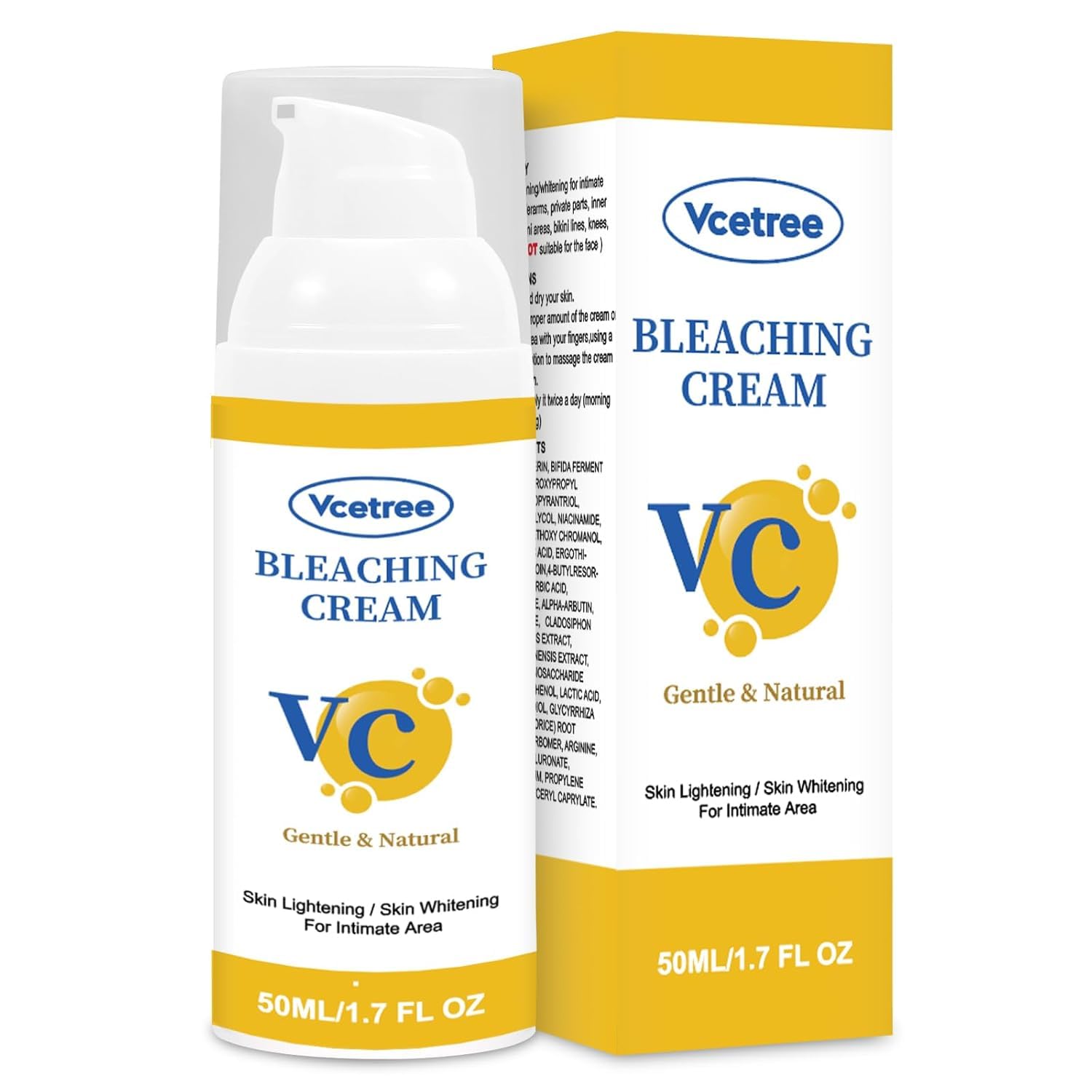 Vcetree Skin Bleaching Cream in-use routine for daily glow.
