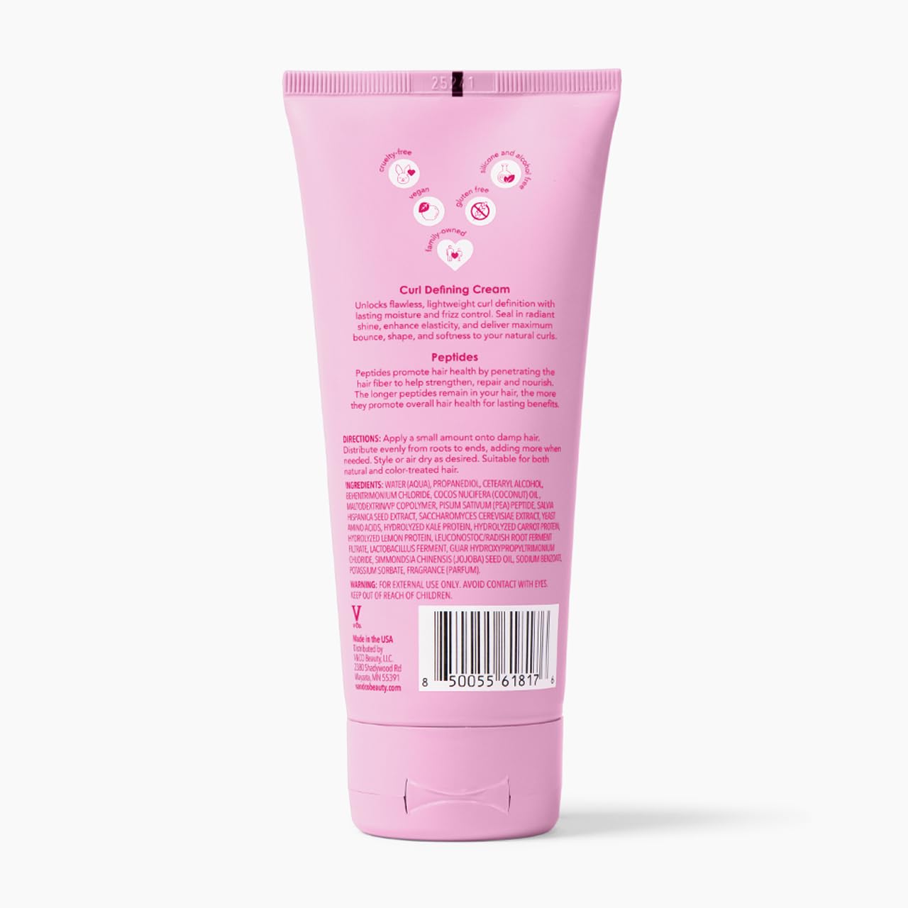 V&CO Curly Pop es vegano y libre de crueldad animal.