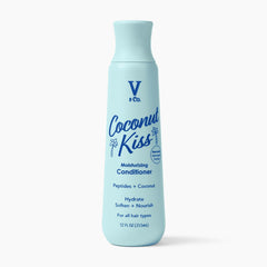 V&Co Moisturizing Conditioner bottle pours for lightweight hydration and smooth hair