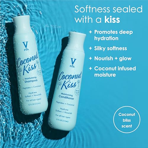 V&Co conditioner with coconut water ingredient focus for moisture