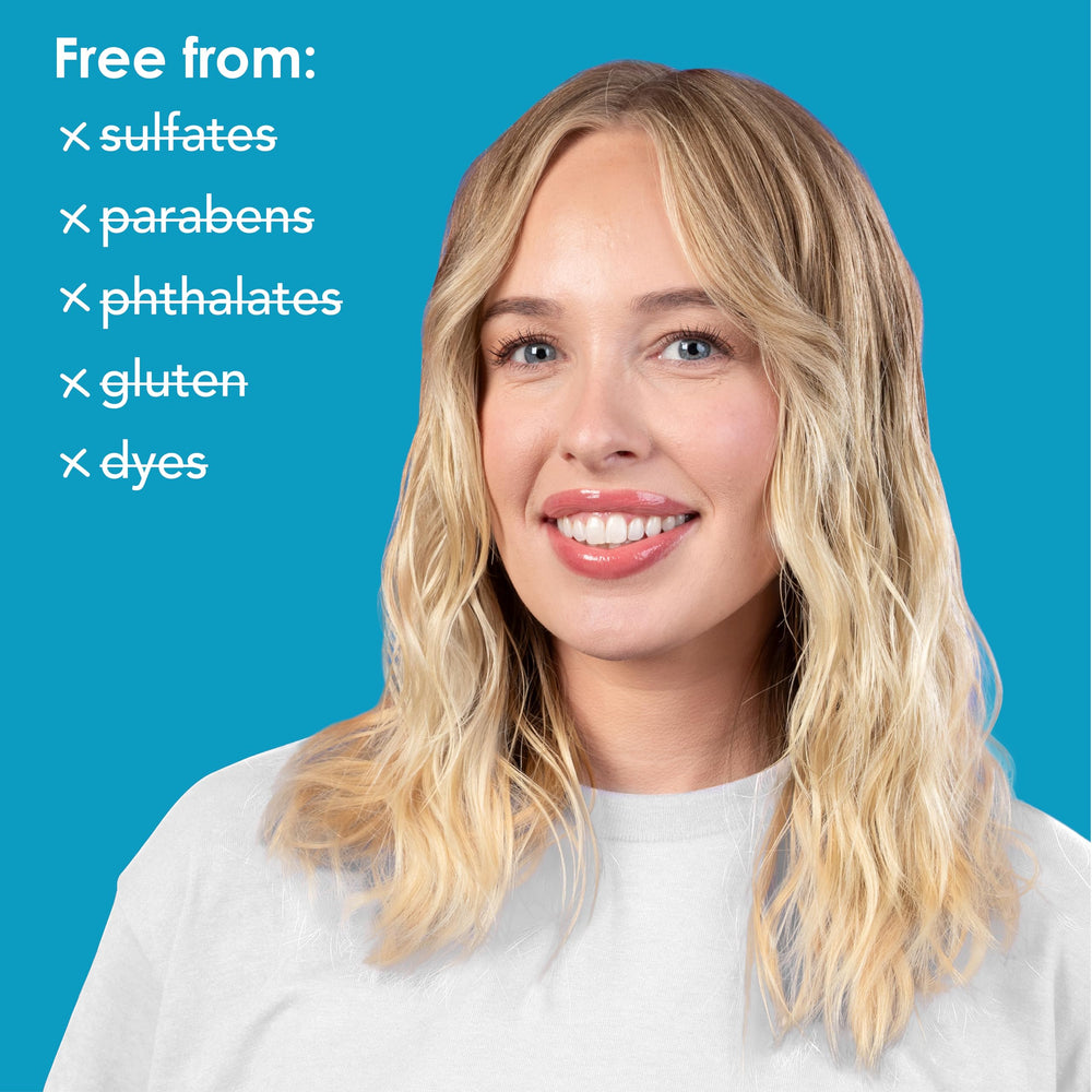 V&Co vegan cruelty free badge on conditioner packaging