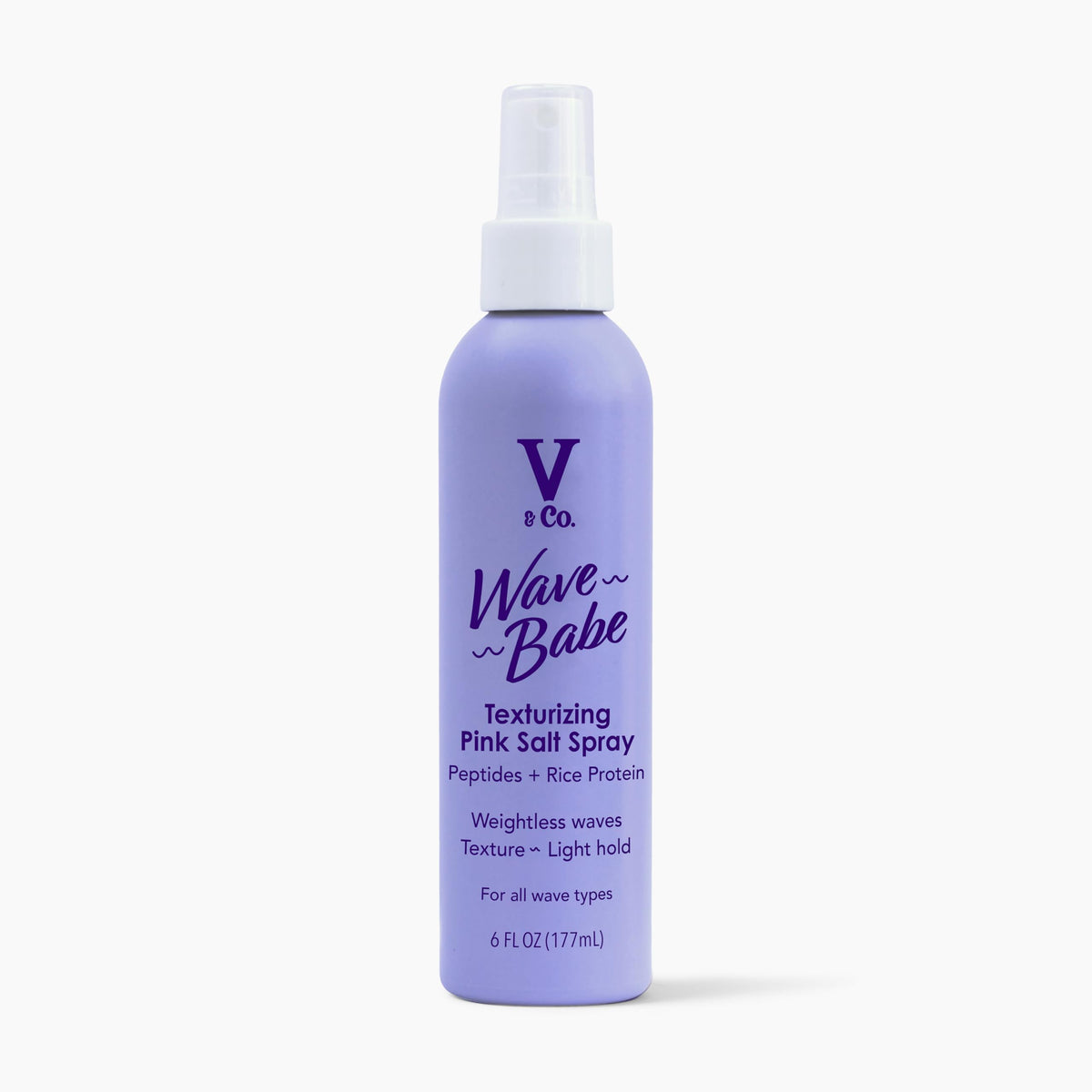 V&Co Wave Babe bottle ready to spray for effortless beachy waves