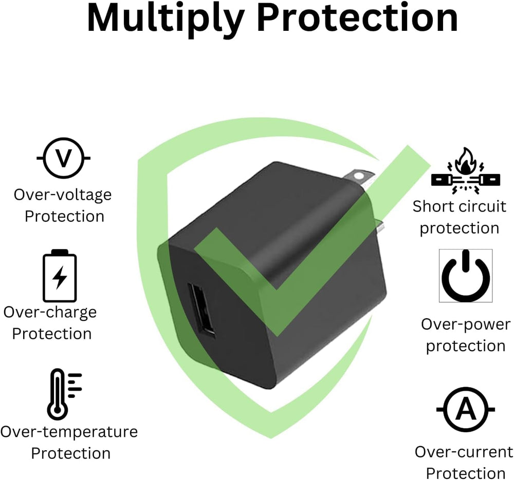 Compact VCUMCLNR charger for home and travel use.