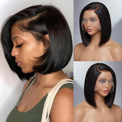 VCVVCV Bob wig 13x6 HD lace front natural hairline for seamless daily wear.