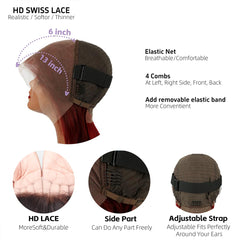 VCVVCV Lace-front wig with pre plucked hairline for a natural silhouette.