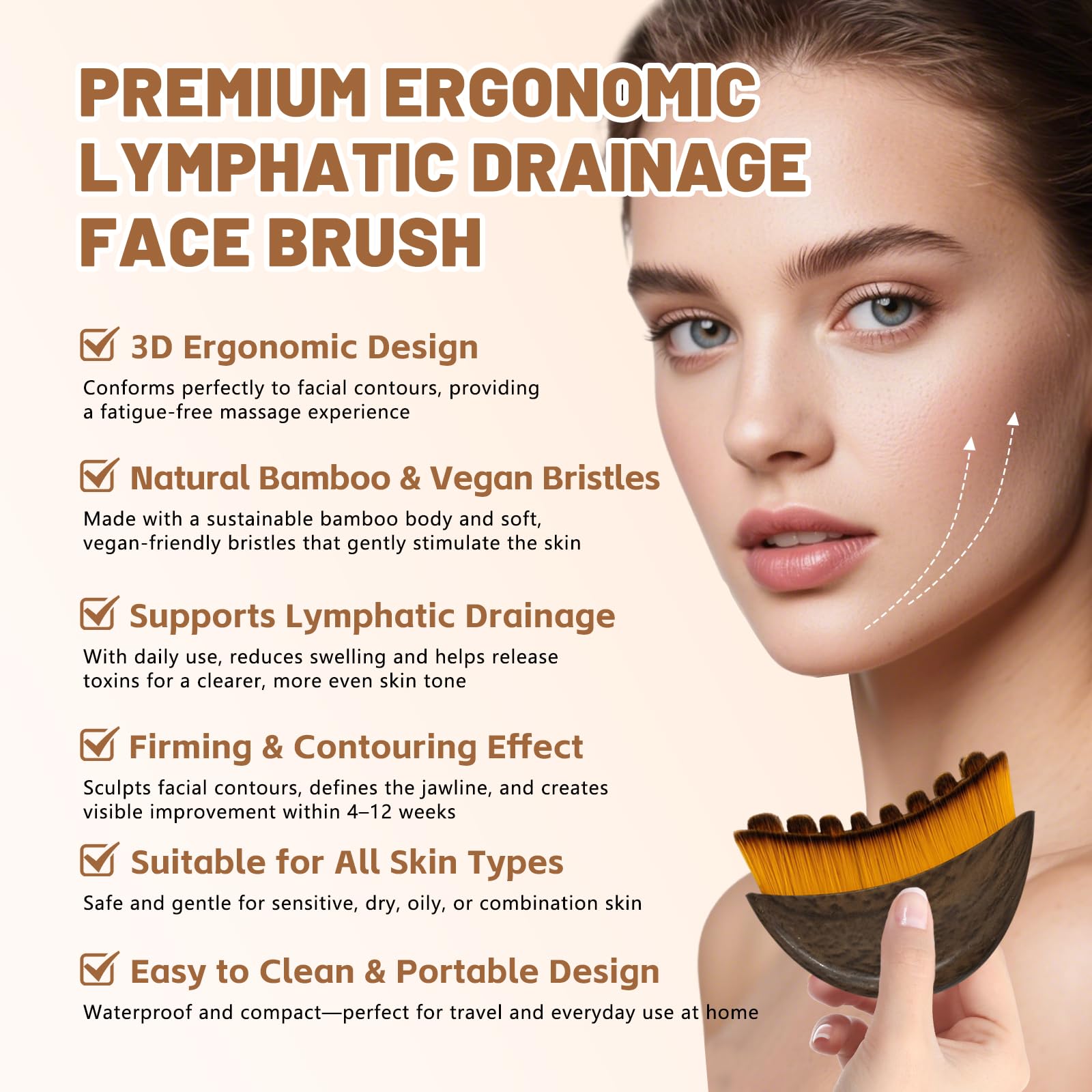 VDDO brush is safe for all skin types during daily use.