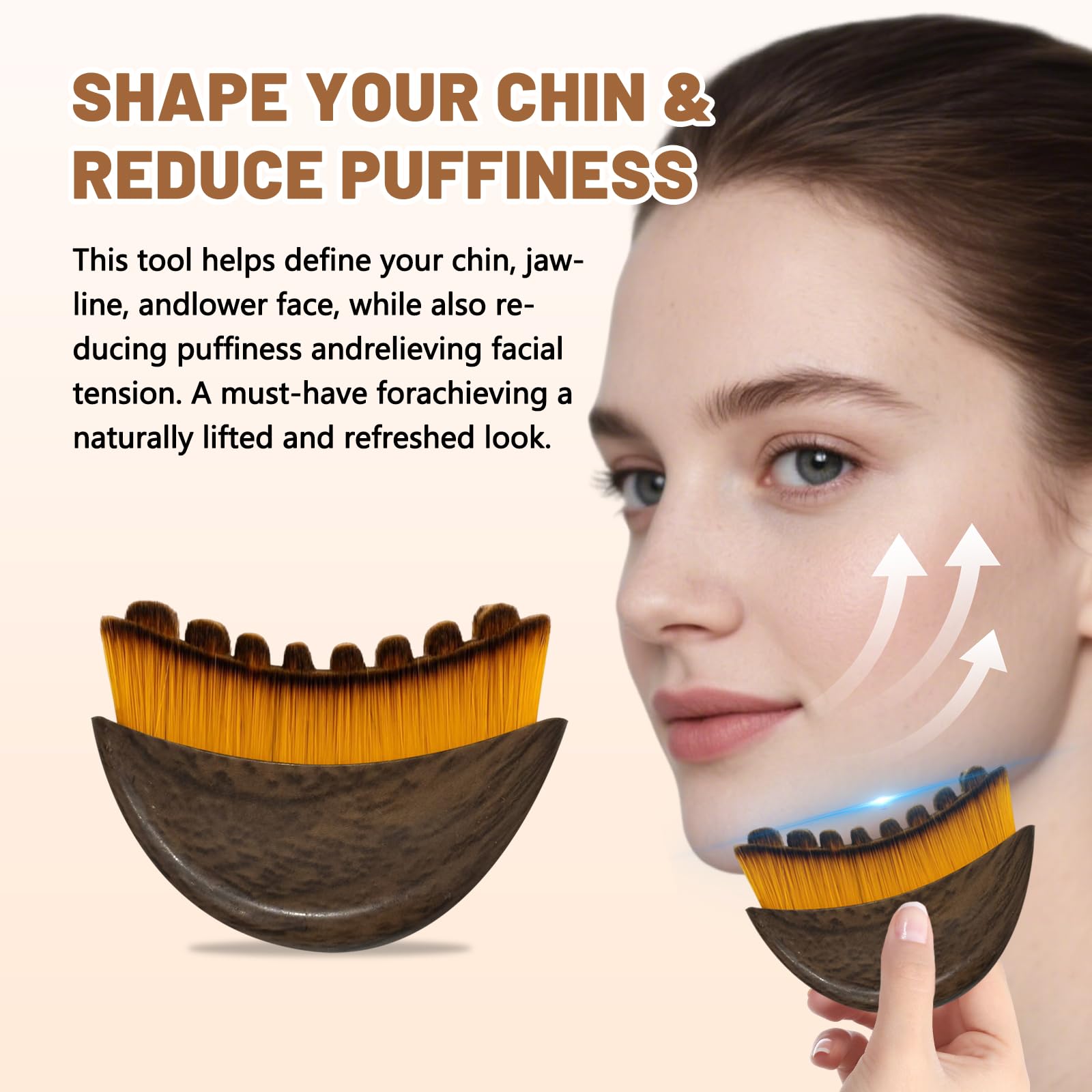 VDDO Lymphatic Contour Face Brush features ultra-soft bristles for sensitive skin.
