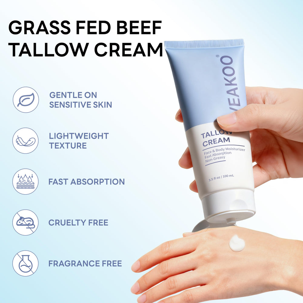 Veakoo Beef Tallow nourishes dry skin with vitamin-rich formula