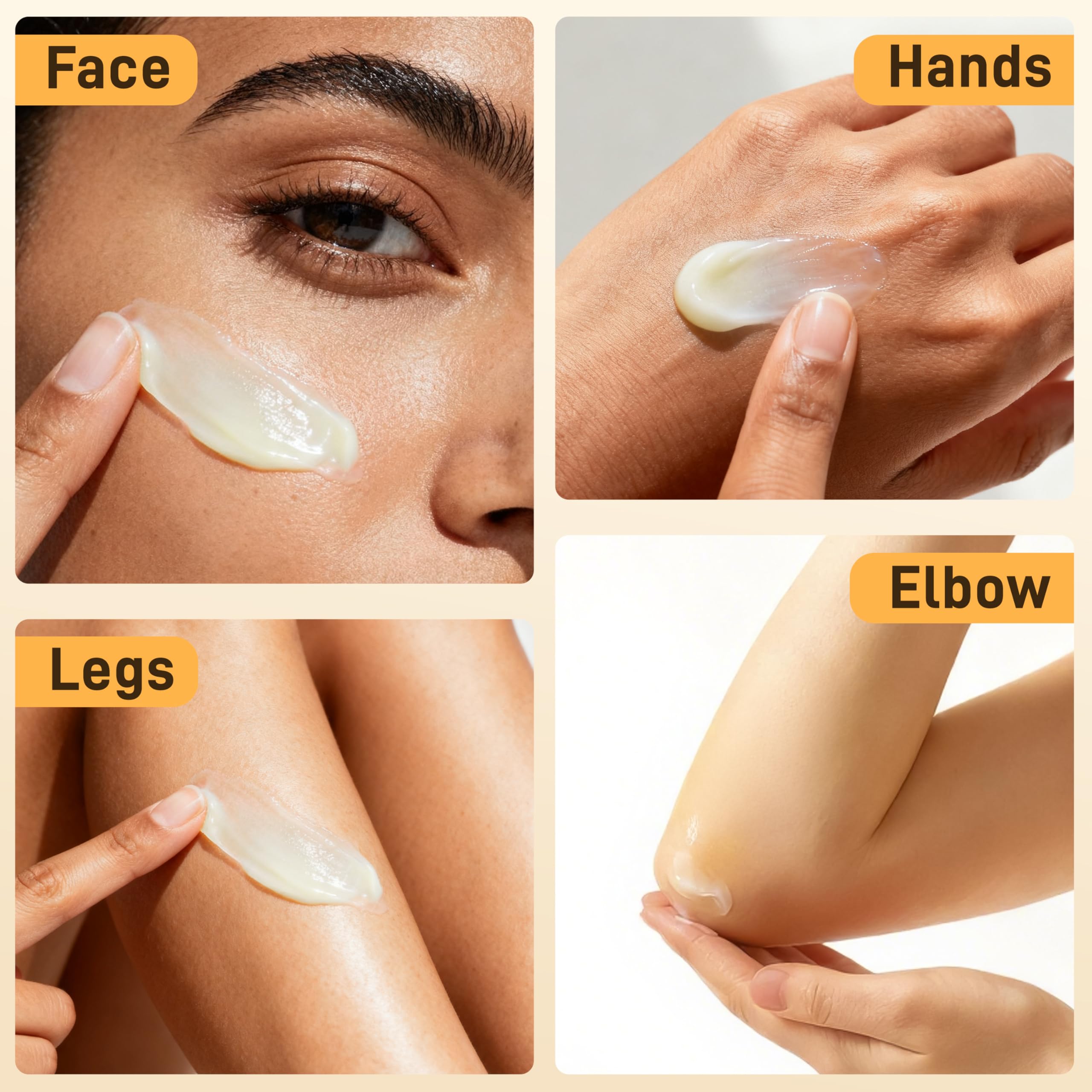 Veakoo close-up texture emphasizes gentle, unscented skincare suitable for sensitive skin.