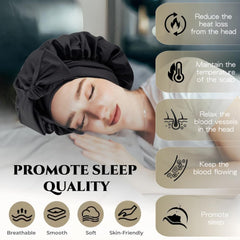 VECIIR Adjustable Tie Sleep Cap fits any head size securely.