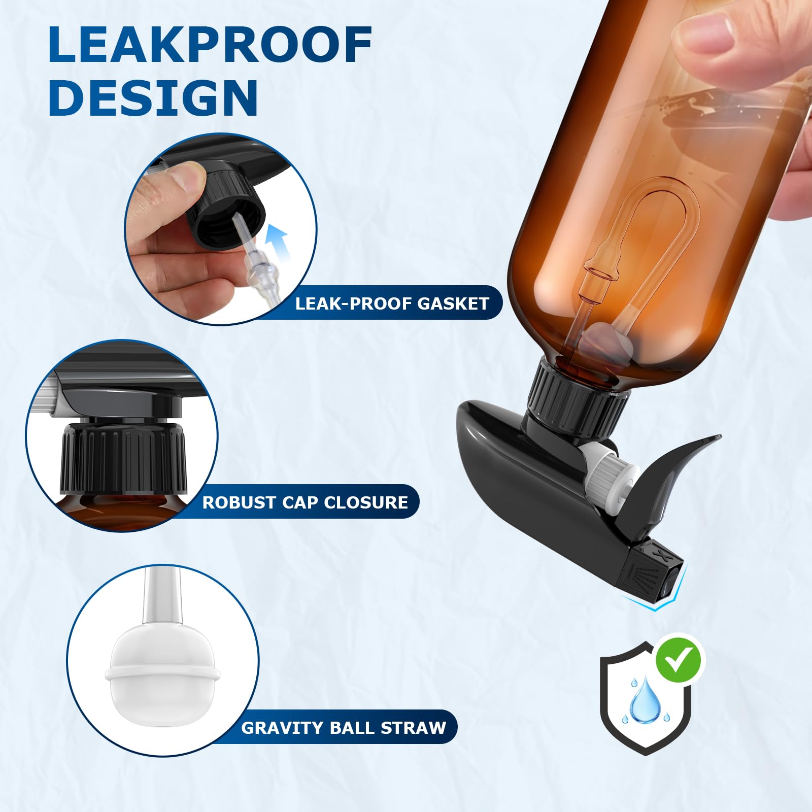Veco leak-proof nozzle and spring for reliable spraying.