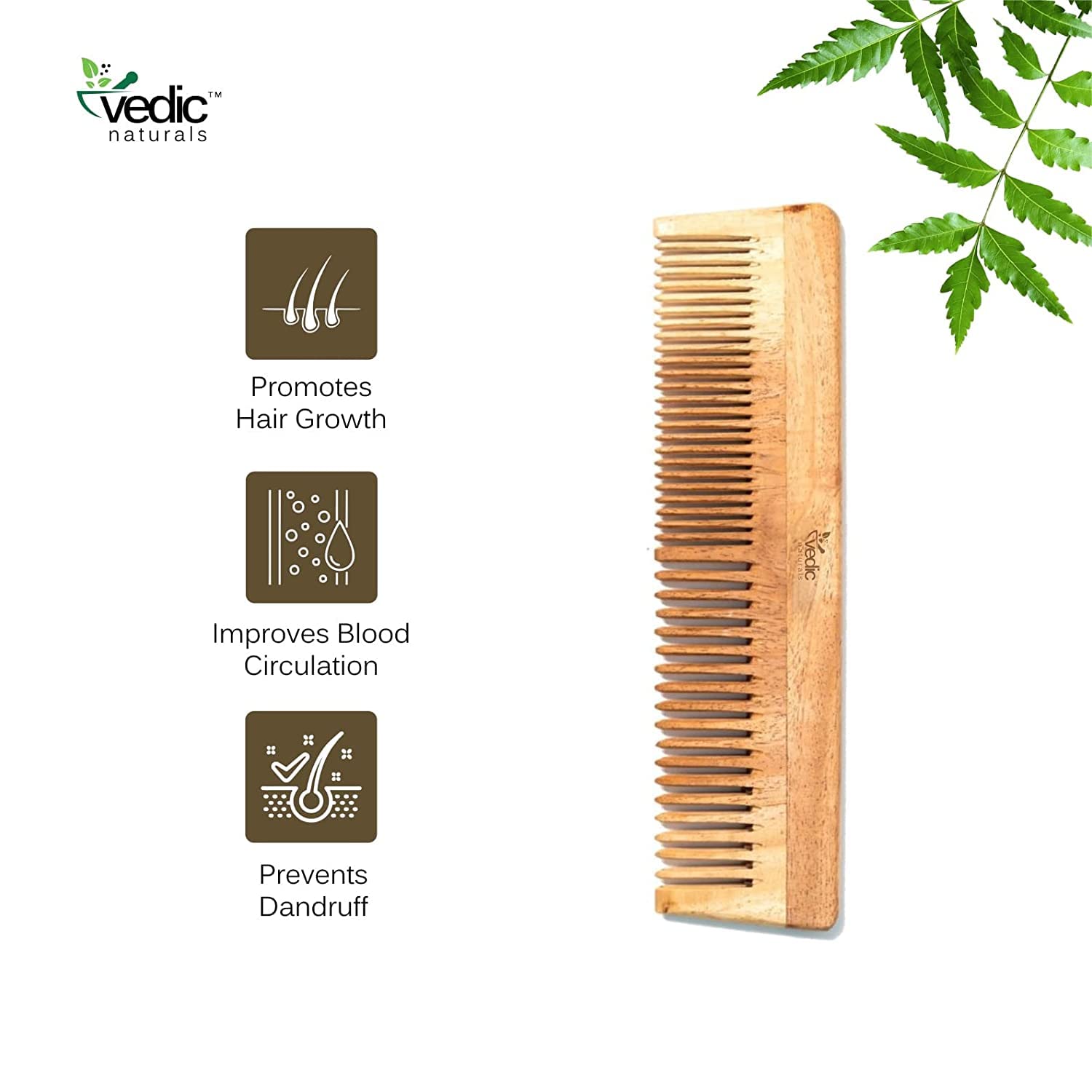Vedic Naturals neem oil soak on wood enhances nourishment during use.