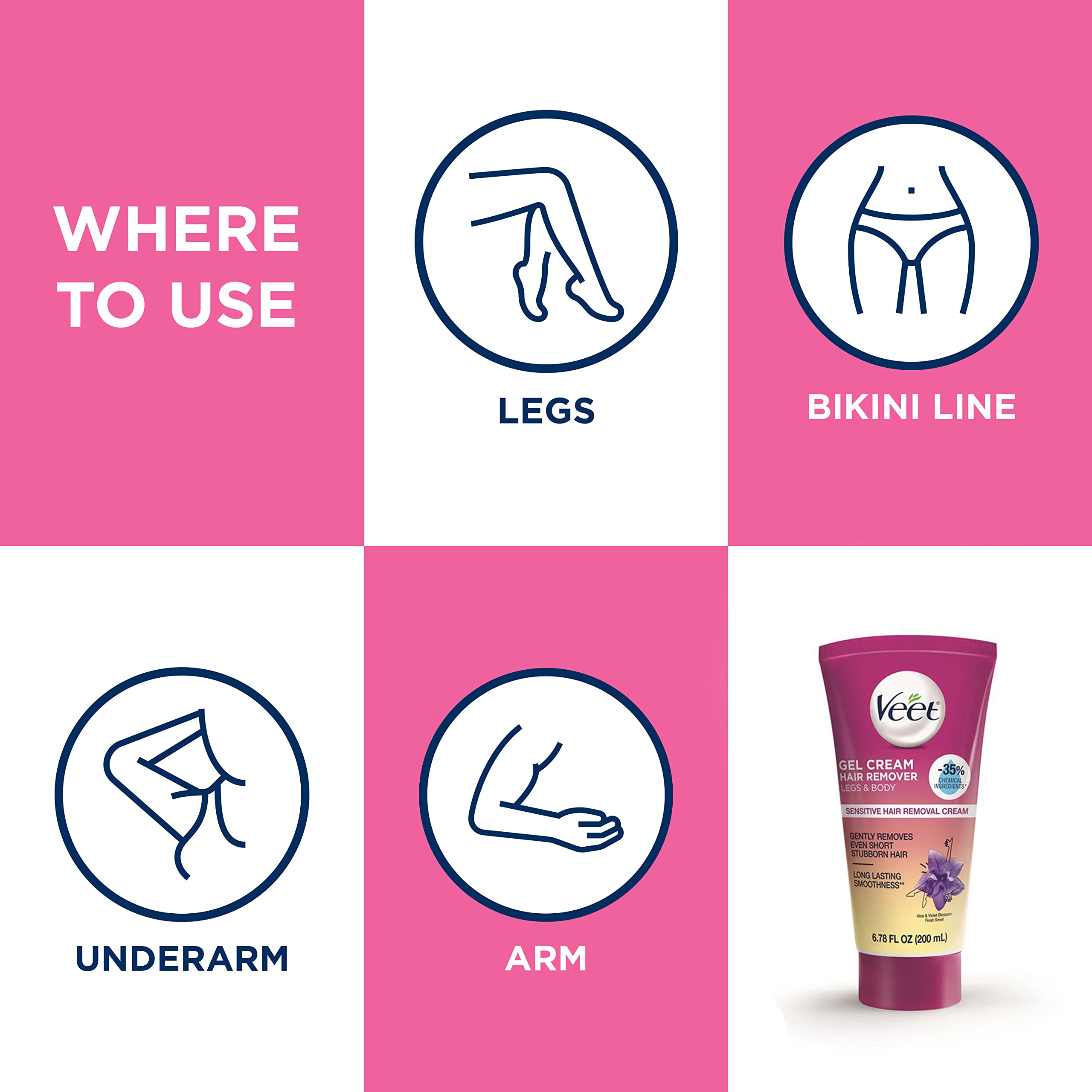 Veet Botanic Inspirations Gel Cream tube provides easy dispensing