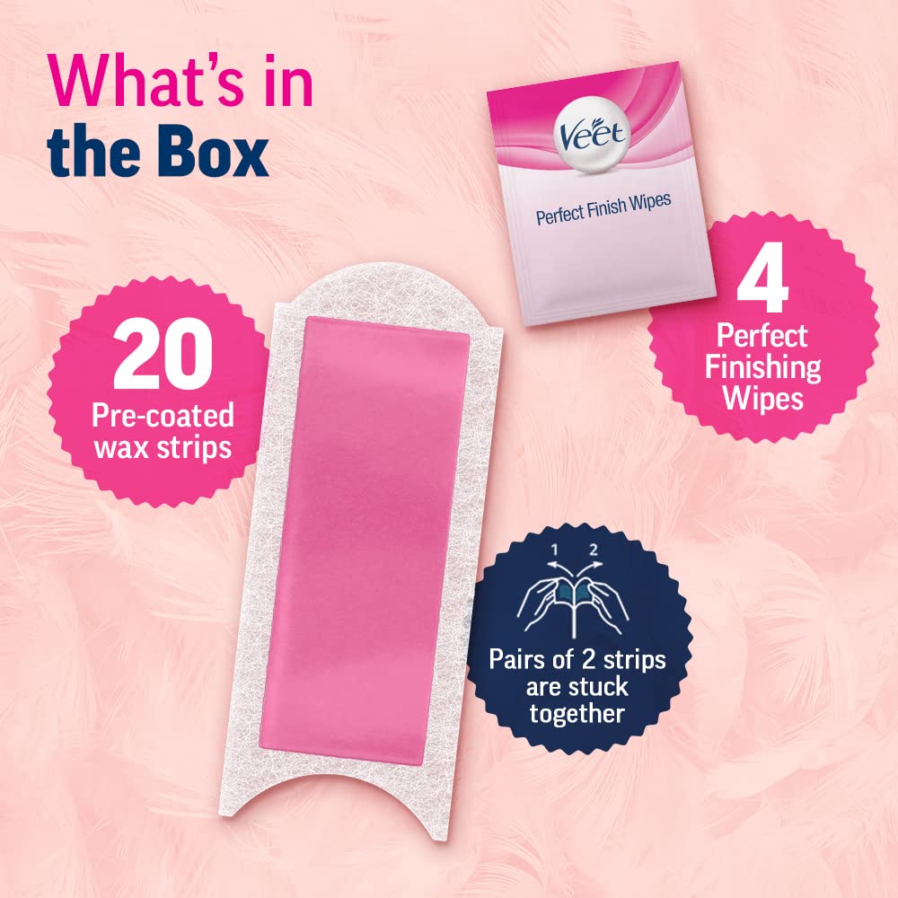 Veet finishing wipes post-use for clean skin