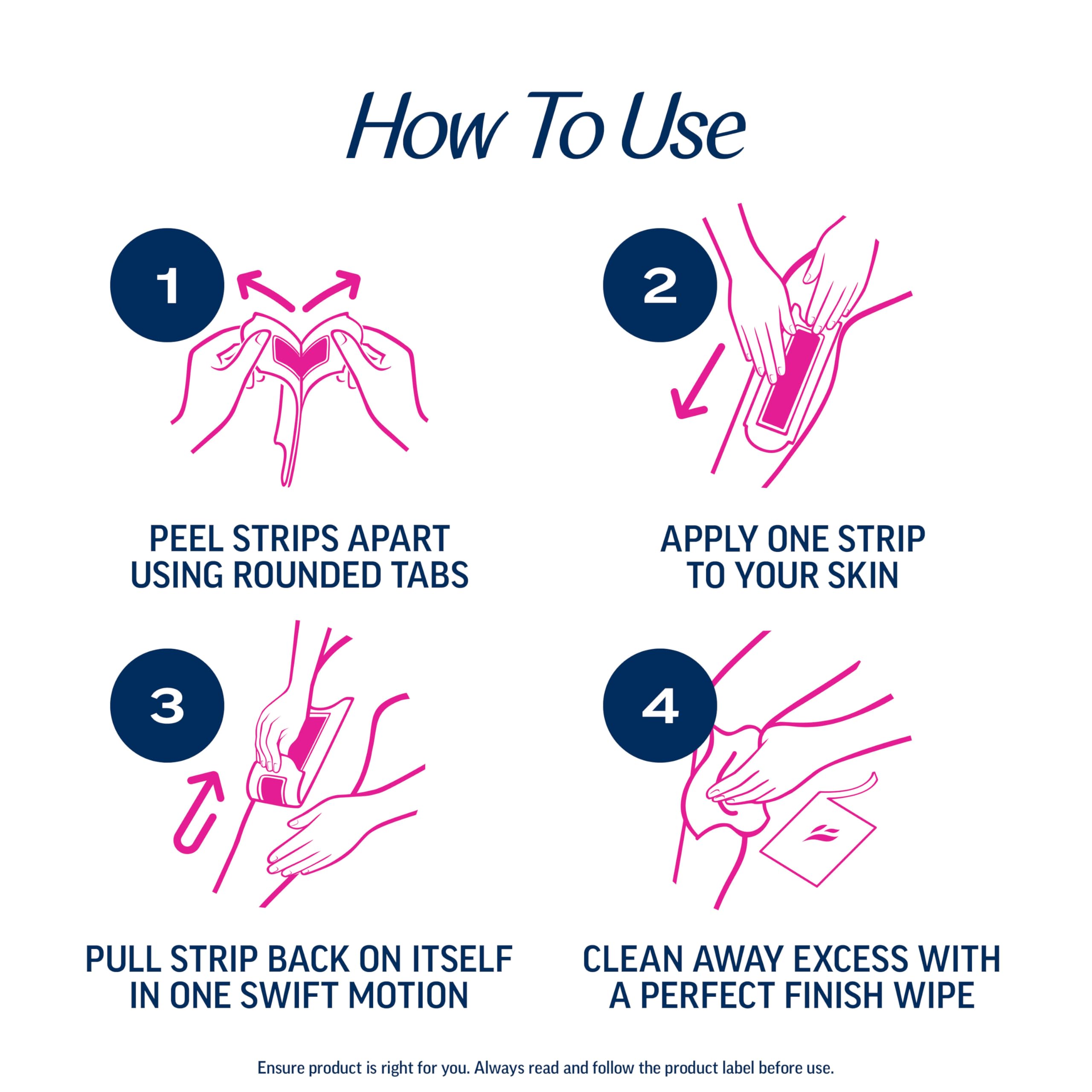 Veet finishing wipes for gentle post-wax cleansing.