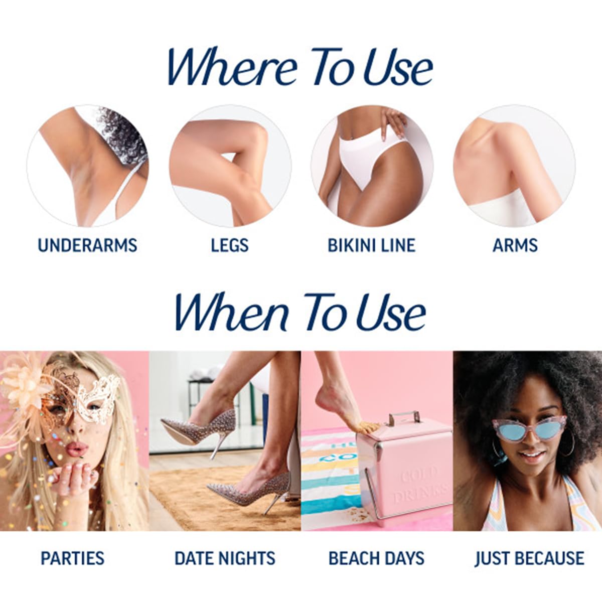 Veet Perfect Finish Wipes included with kit for residue removal