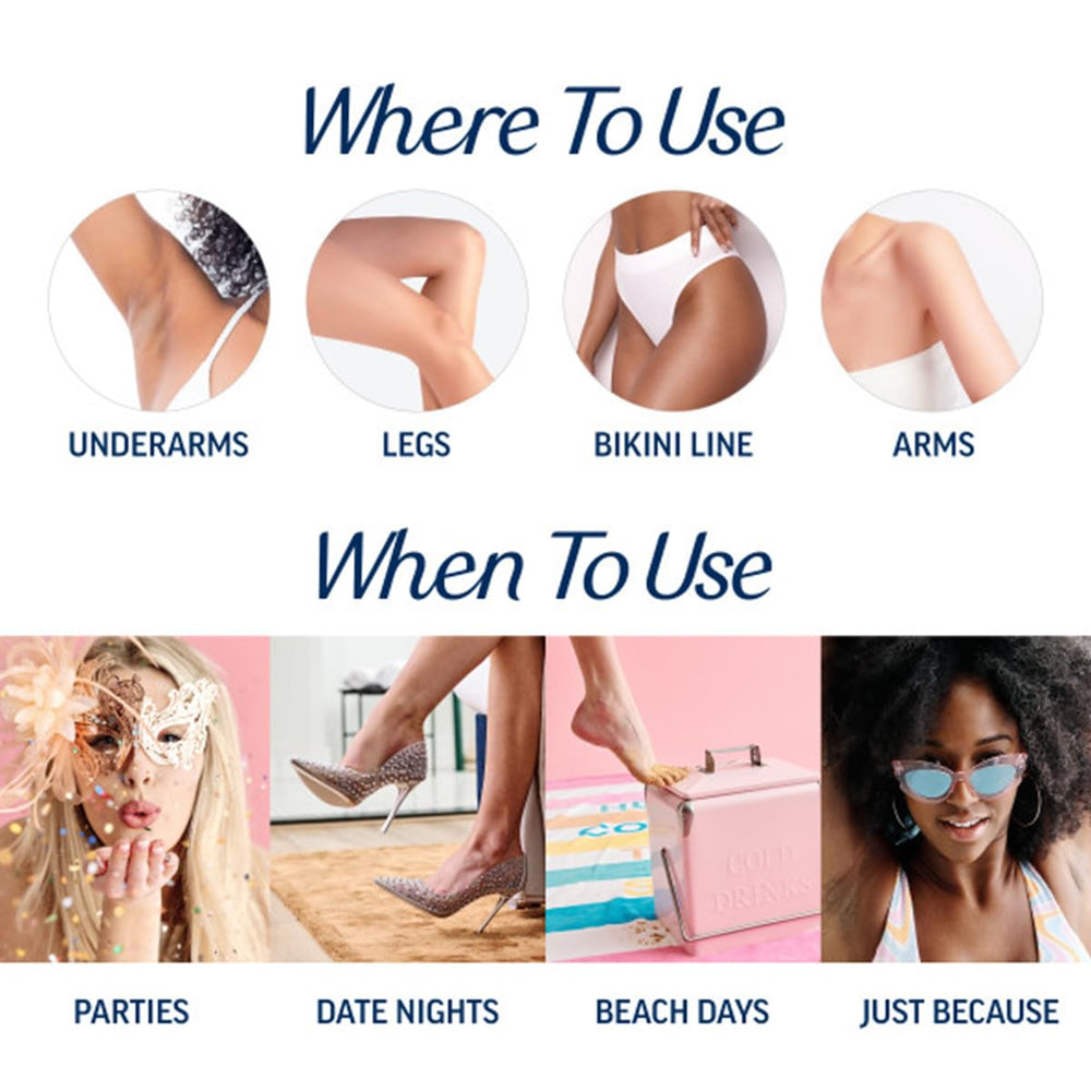 Veet Perfect Finish Wipes included with kit for residue removal