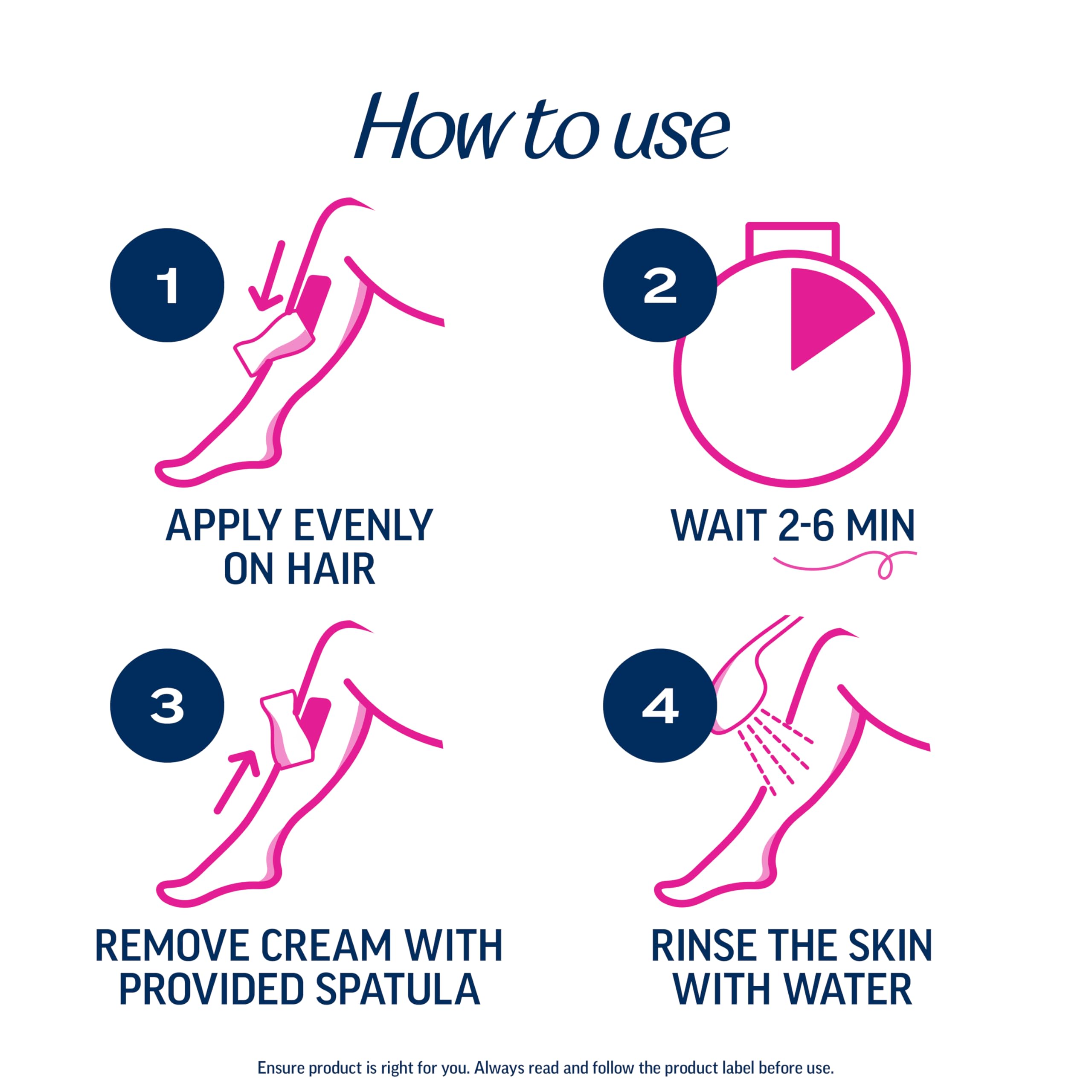 Moisturizing formula from Veet keeps skin hydrated for up to 48 hours after treatment.