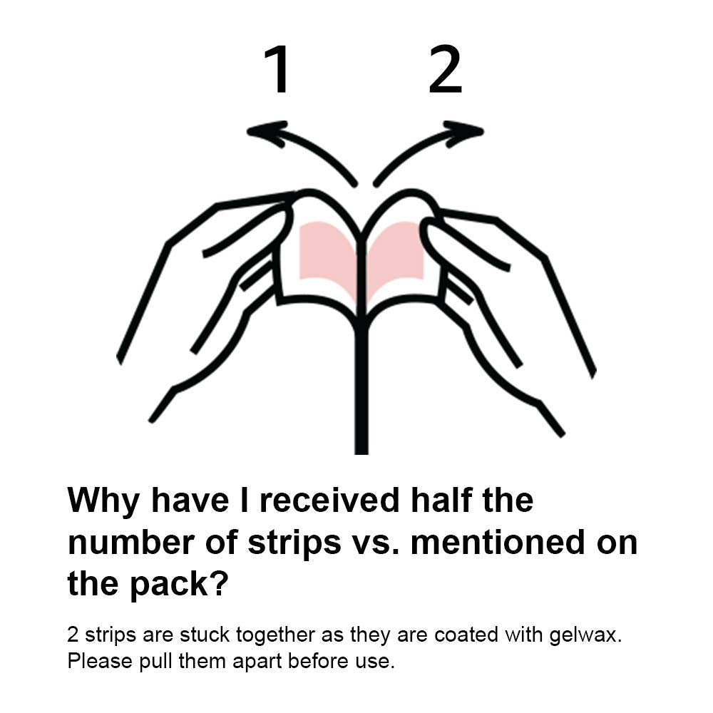 Veet strips on underarms enable fast, mess-free waxing.