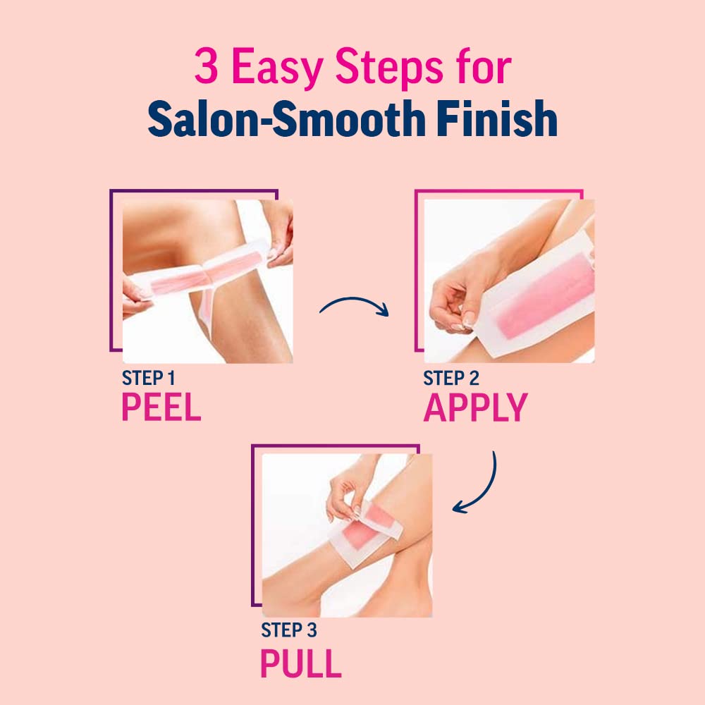 Veet underarms waxing with strips at home