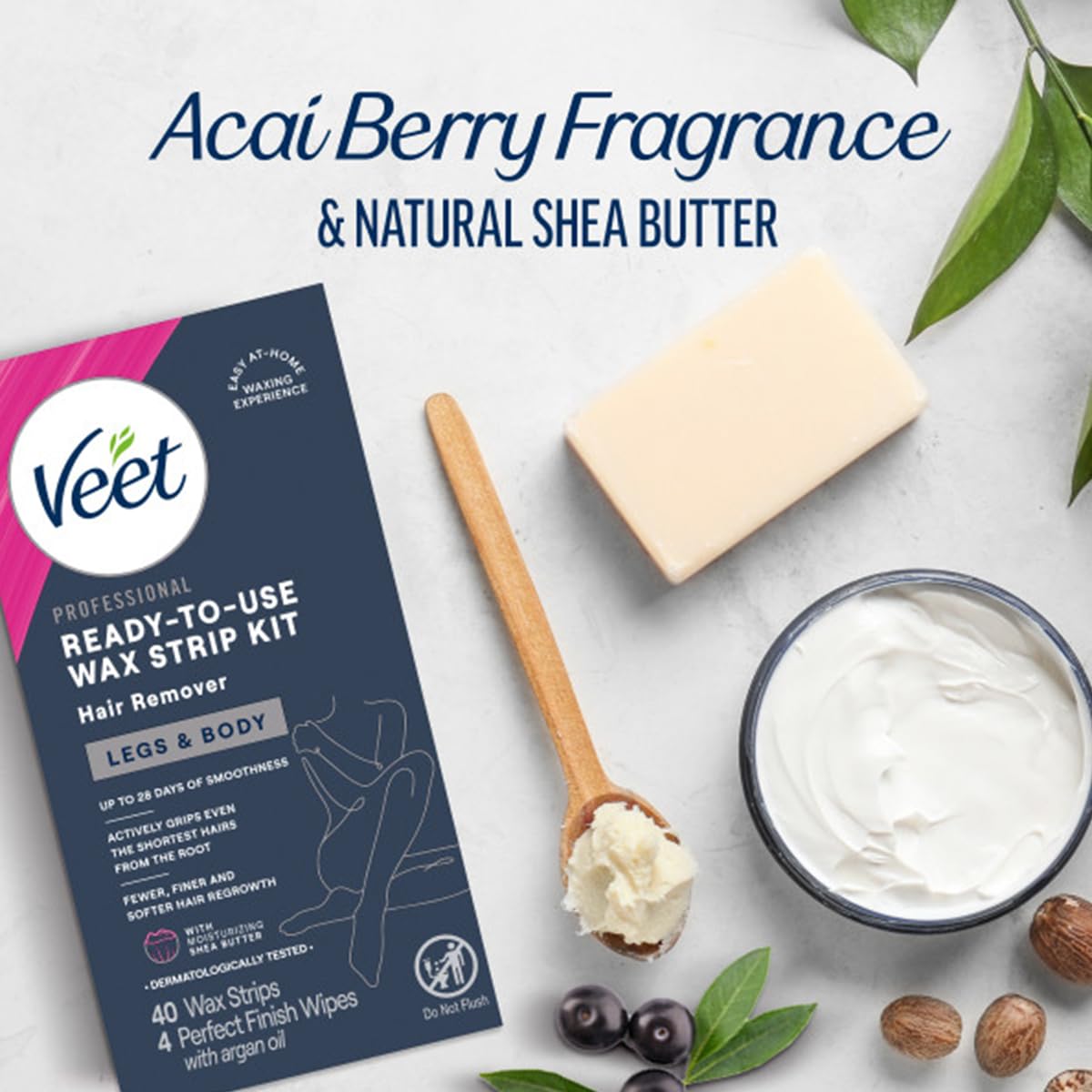 Veet wax strips used without heating for easy at-home treatment