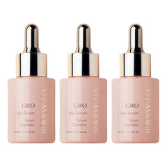 VEGAMOUR GRO Hair Serum bottle with dropper supports scalp nourishment and density