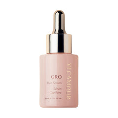 VEGAMOUR GRO Hair Serum bottle showing a lightweight, non-greasy daily treatment for scalp wellness