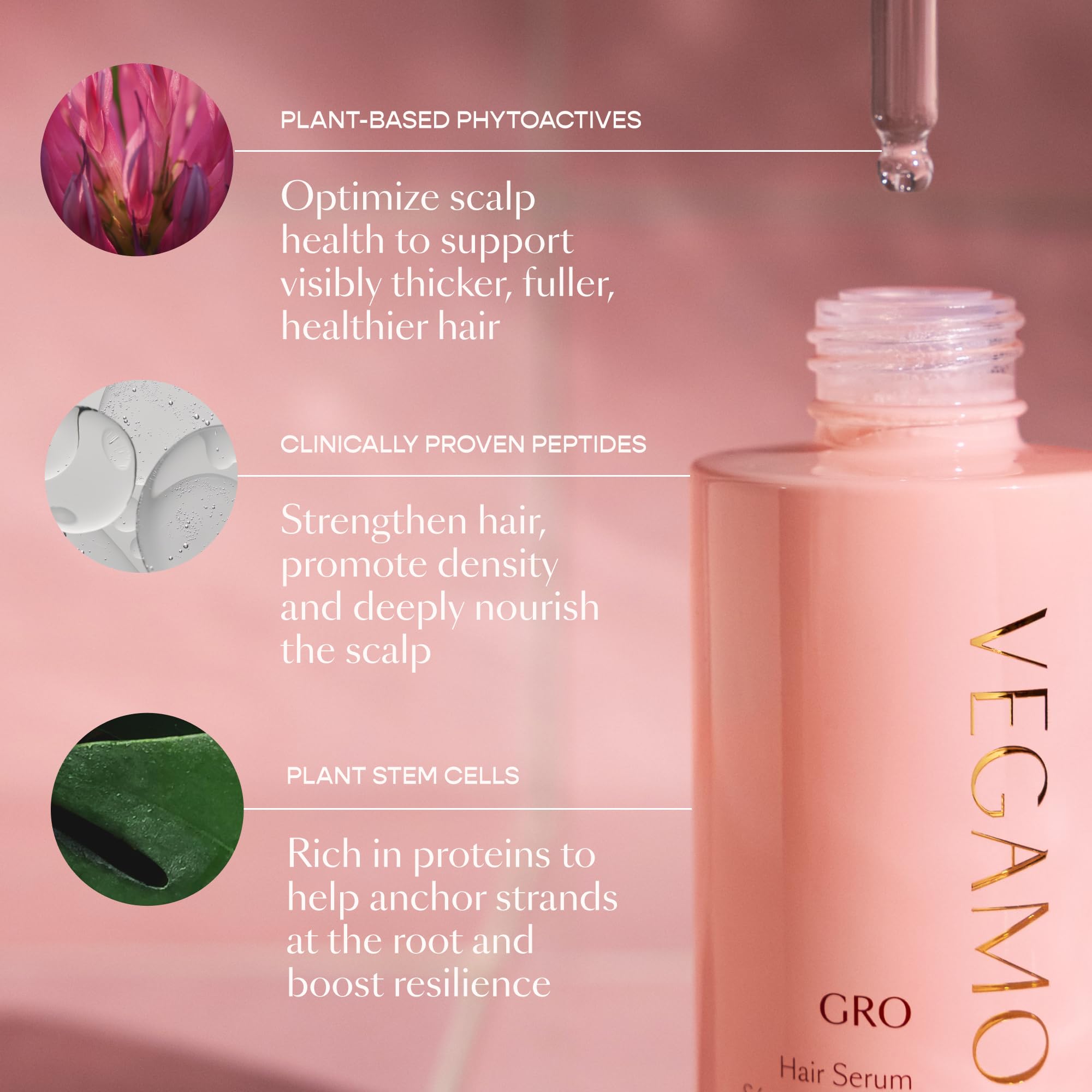VEGAMOUR GRO Hair Serum daily ritual suggests consistent use