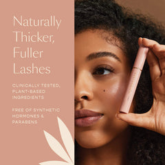 Ingredient label highlights red clover and mung bean nourishing lash roots.
