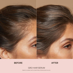 GRO shampoo travel-size bottle with gentle cleansing for all hair types