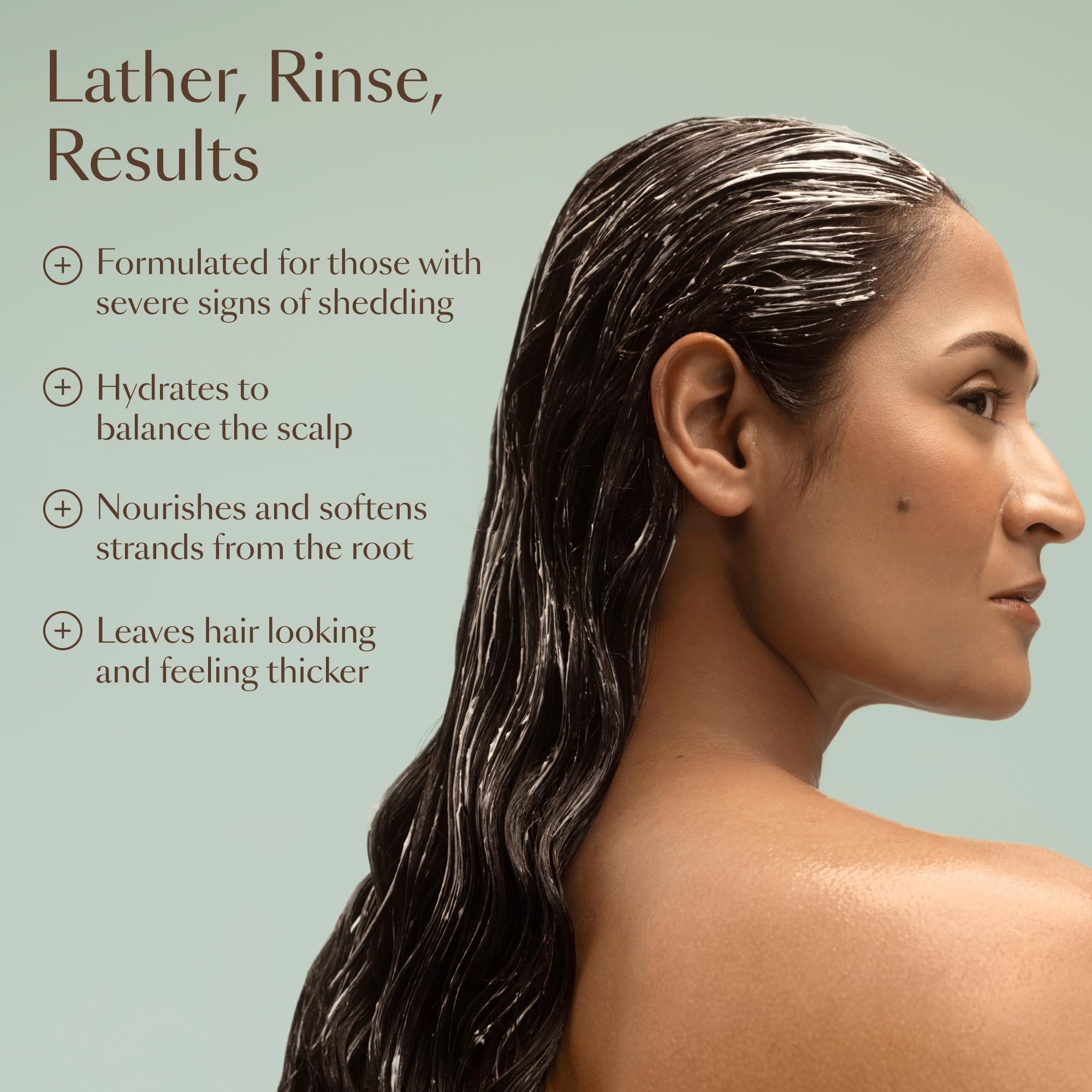 VEGAMOUR GRO+ Advanced Balancing Conditioner ingredients close-up emphasizing polyphenols.