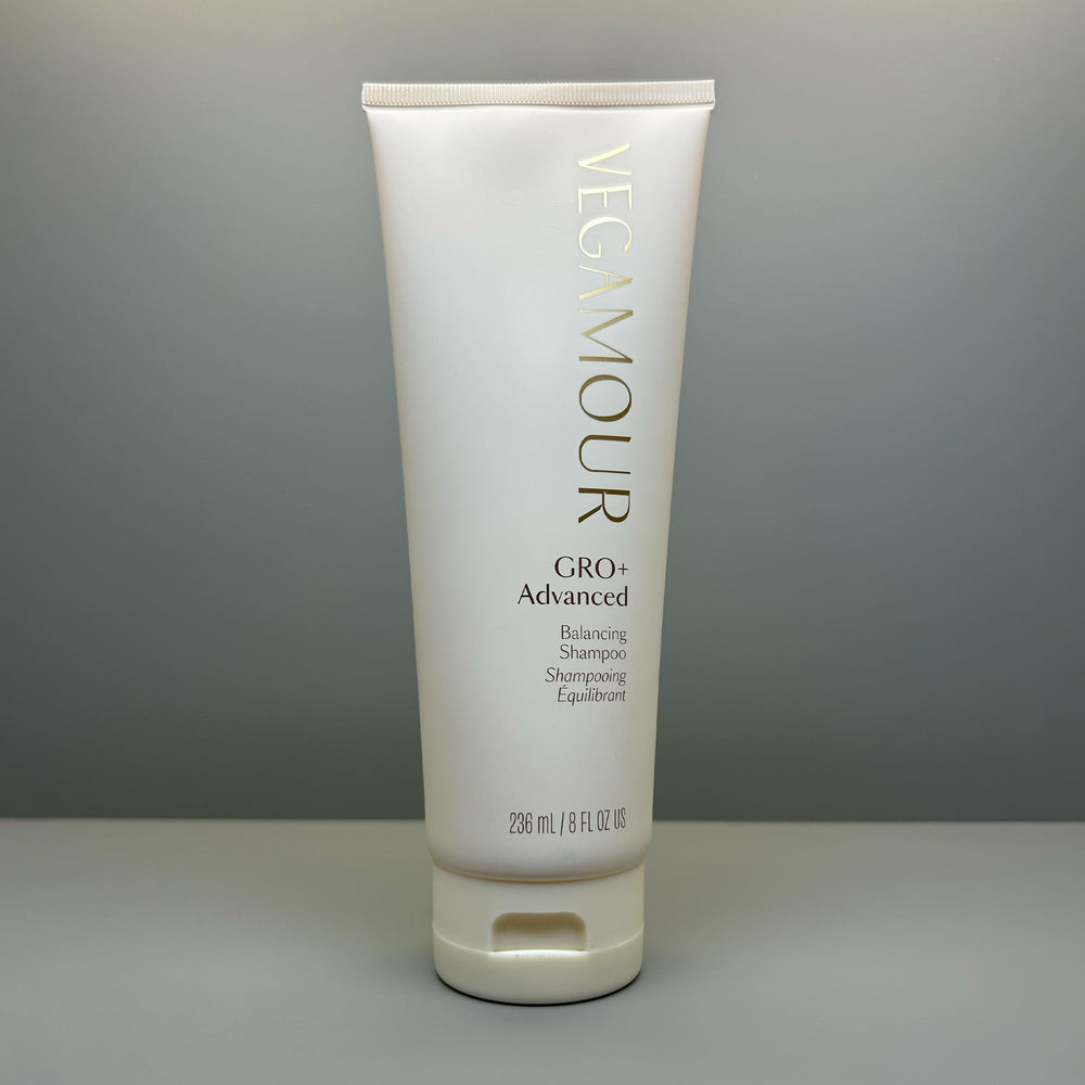 Dermatologist co-developers reference on VEGAMOUR GRO+ packaging.