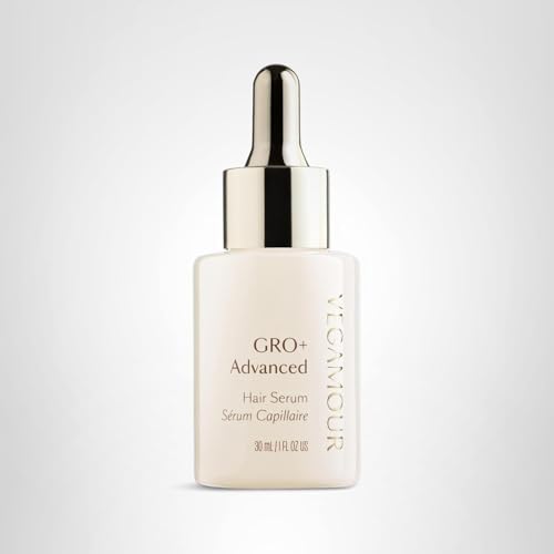 VEGAMOUR GRO+ serum close-up highlights fragrance-free formula.