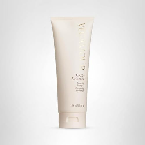 Lifestyle scene of hair care routine featuring VEGAMOUR GRO+.
