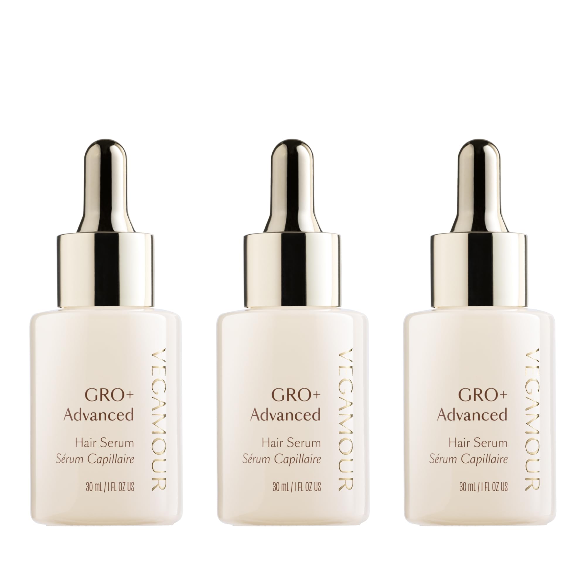 VEGAMOUR GRO+ serum bottle for lightweight scalp care and daily use