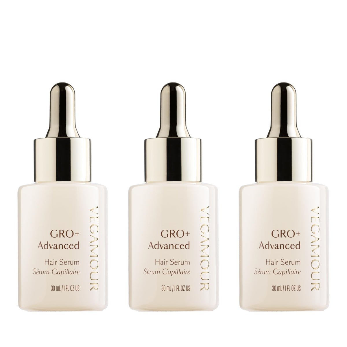 VEGAMOUR GRO+ serum bottle for lightweight scalp care and daily use