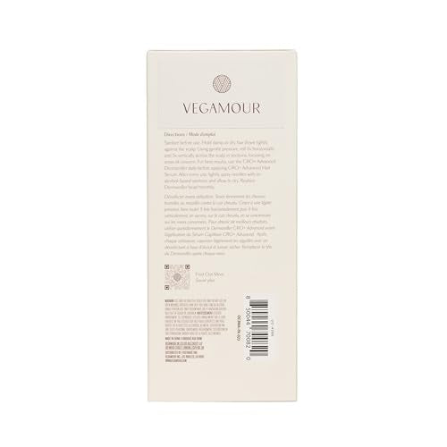 VEGAMOUR GRO+ serum compatibility shown with scalp serums