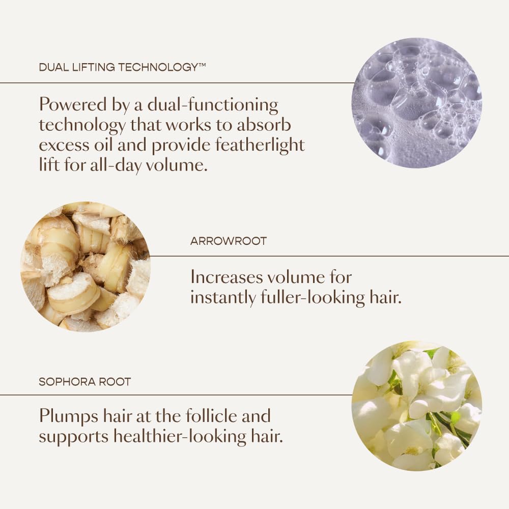 VEGAMOUR UPLIFT volume before and after styling shows lift and bounce.