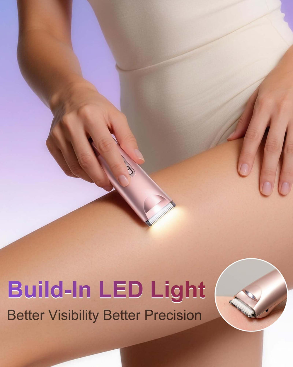 VEGITERIA face trimmer for precise facial grooming and smooth skin