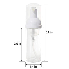 veidia 2oz travel bottle with foam dispenser ideal for hand soap