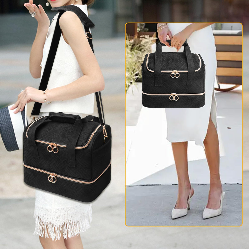 Veirdro detachable shoulder strap adds comfortable, hands-free carrying option.