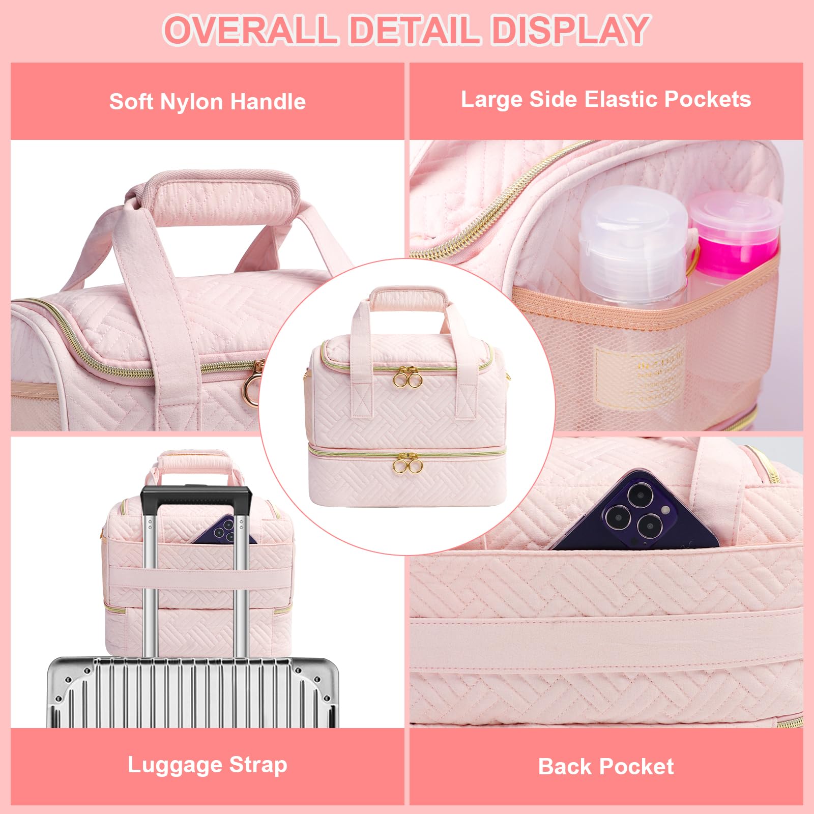 Double-layer design highlights two storage zones in Veirdro bag
