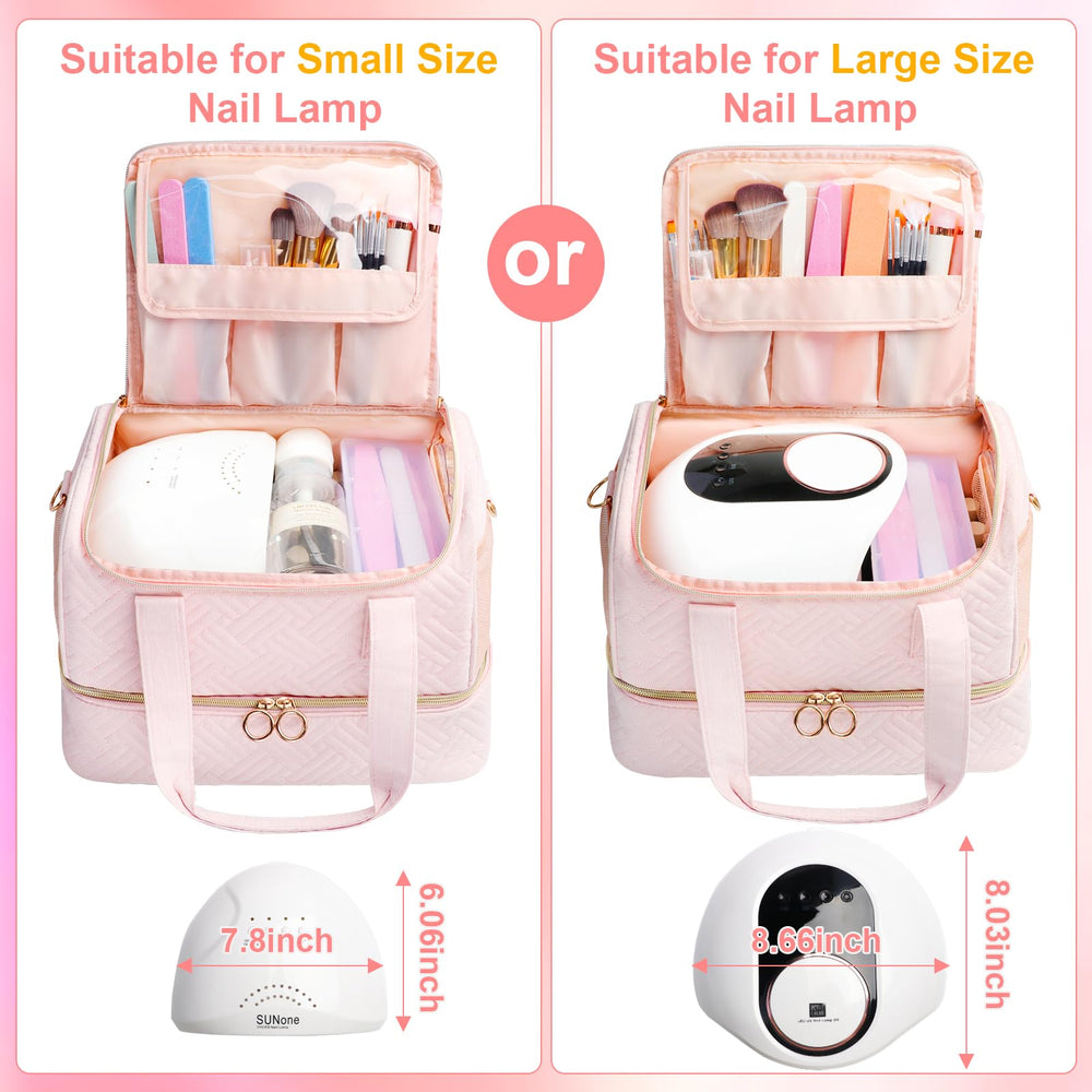 Gift-ready Veirdro nail polish organizer bag ideal for nail lovers