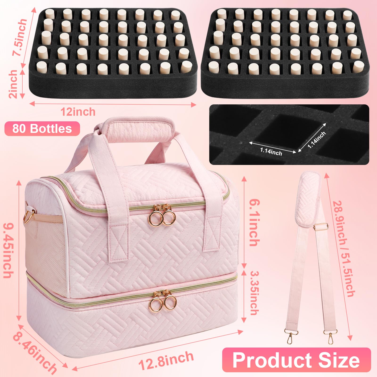 Top carry handle on Veirdro organizer offers quick grab-and-go use