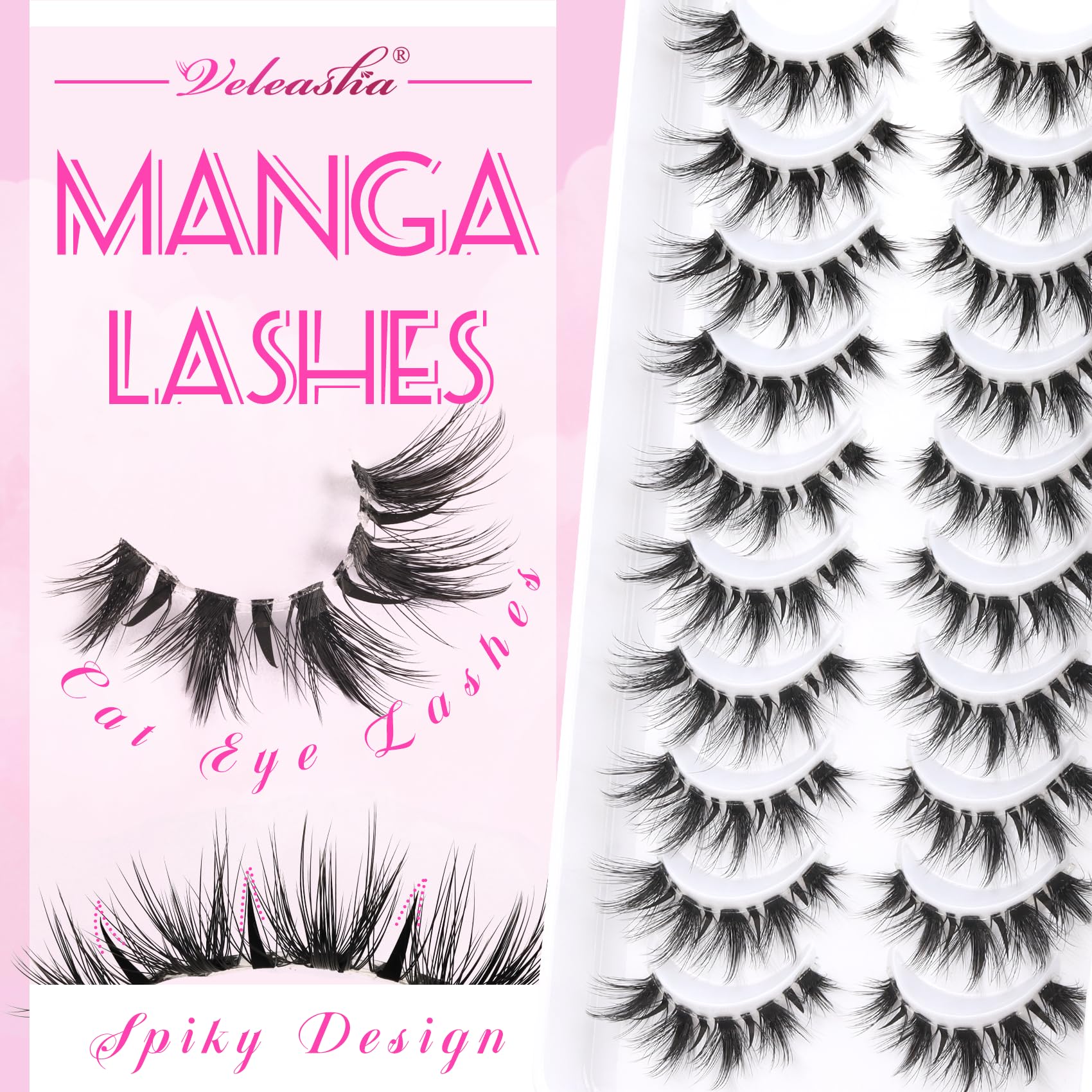 Veleasha 6D lashes providing rich dimension and soft fullness