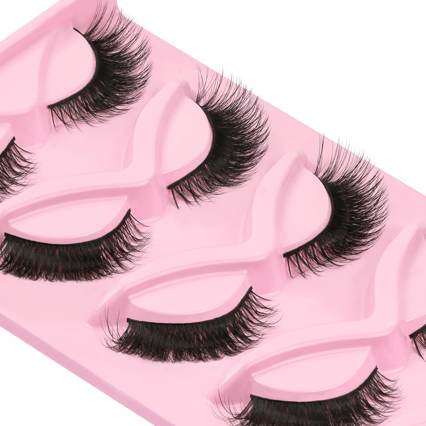 Veleasha Cat Eye Lashes lightweight design for all-day wear