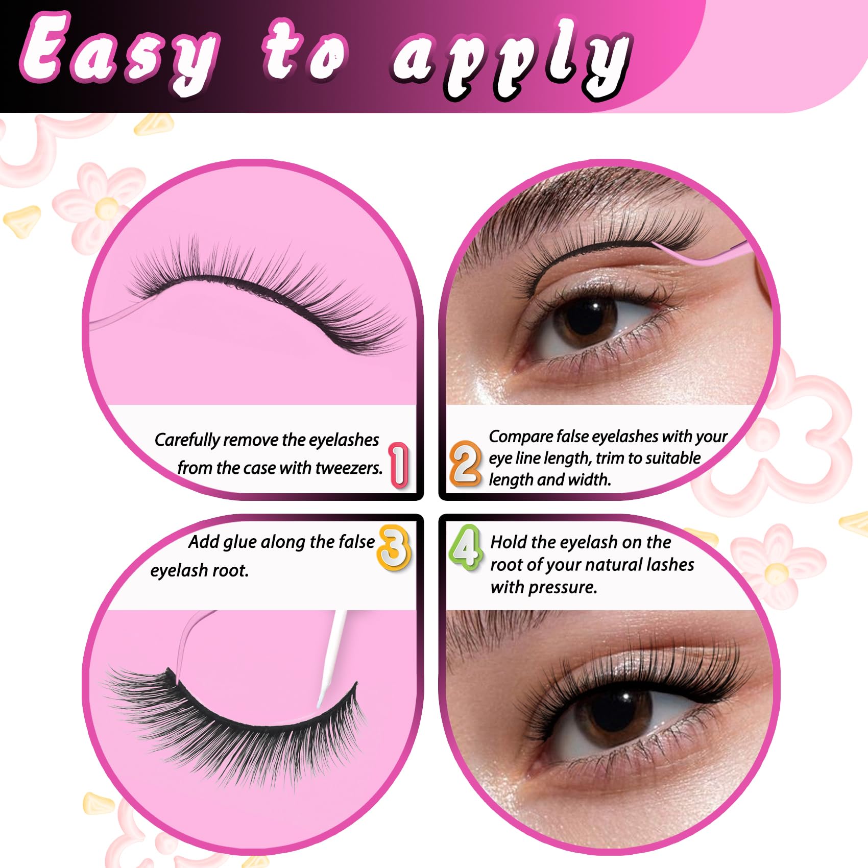 Veleasha 100% cotton lash band for comfortable wear all day.